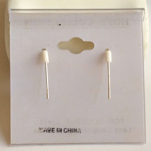 Ladybug Earrings Silver Plated Hypoallergenic Dainty Dangle Pierced Insect Bug - Picture 8 of 11